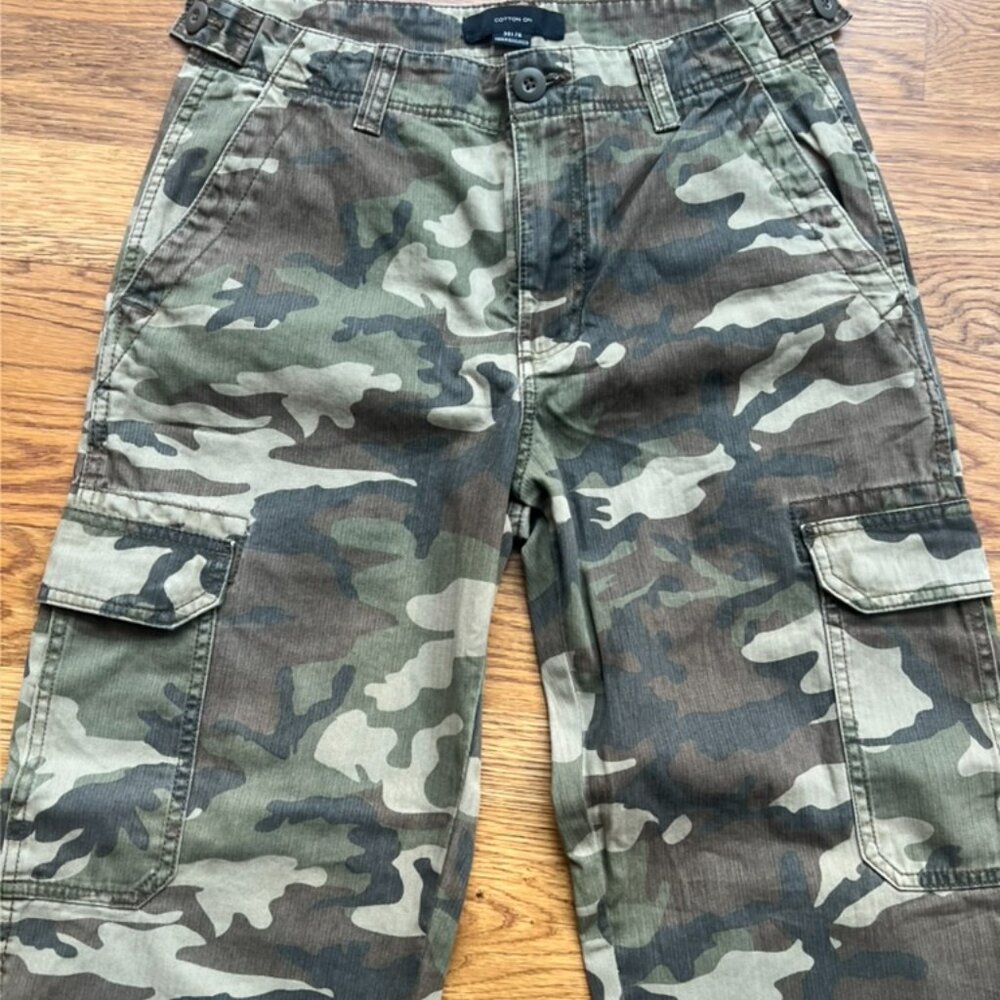 Cotton On Camo Cargo Pants | Pre-Owned | Excellent Condition - Picture 2 of 9